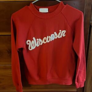 Vintage Wisconsin Badgers Kid's Sweatshirt, Medium